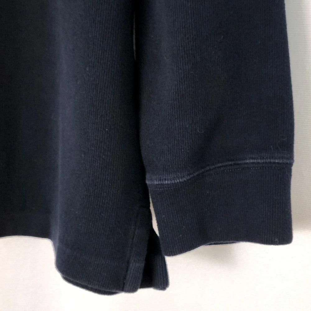 Polo Ralph Lauren 1/4 Zip‎ Pullover Mens XL Navy Blue Ribbed Cotton Sweatshirt